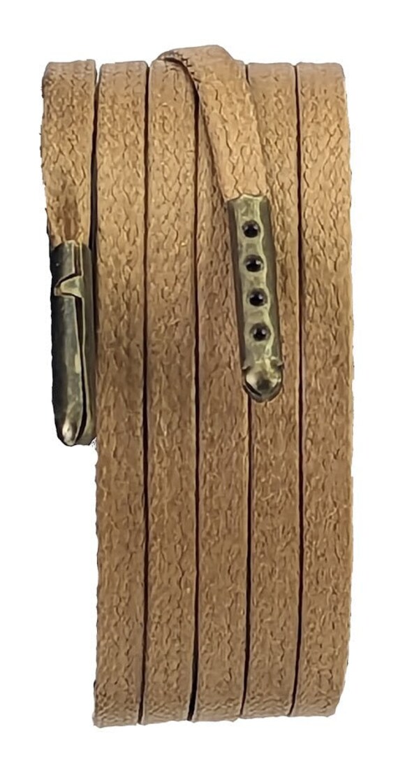 Light Brown Flat 4 Mm Wax Cotton Shoelaces Boot Laces Etsy Canada