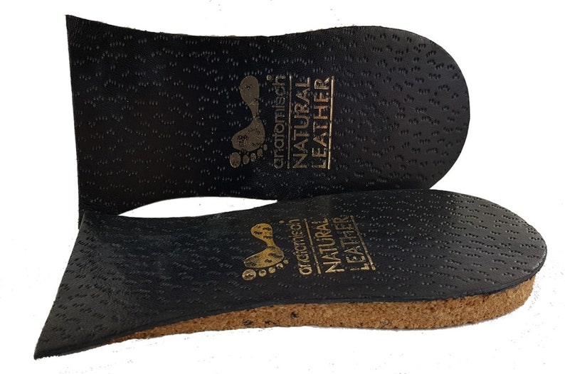 Cork Heel Lifts Black Leather Upper Mens And Ladies Sizes