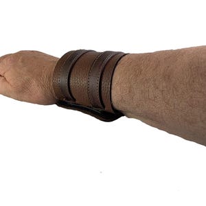 Wrist supports Leather Unisex Brown