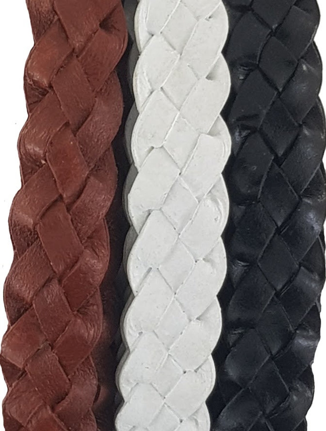 Flat Braided Leather Cord 15 Mm Wide Etsy UK