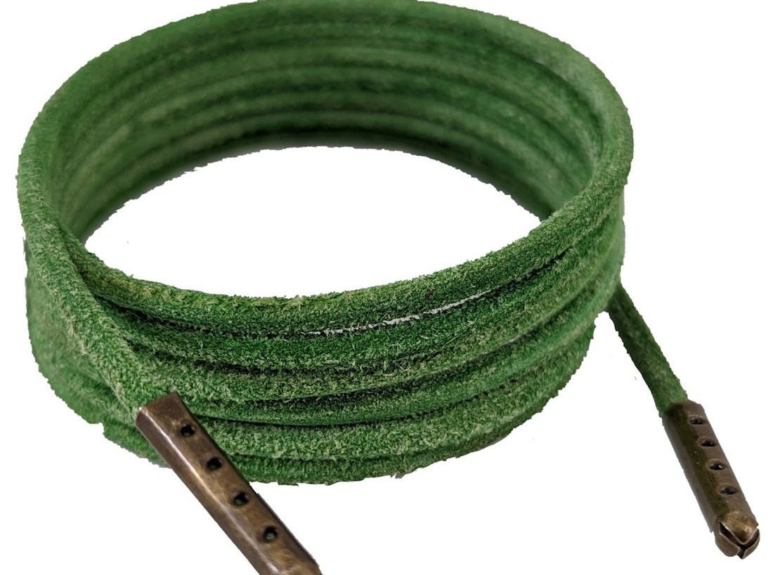 Shoe and Boot Laces Olive Green 3 Mm 