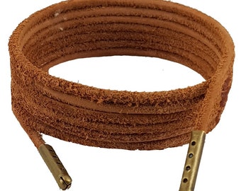 Tan leather laces deluxe 3 mm Square Tan leather laces deluxe 3 mm Square