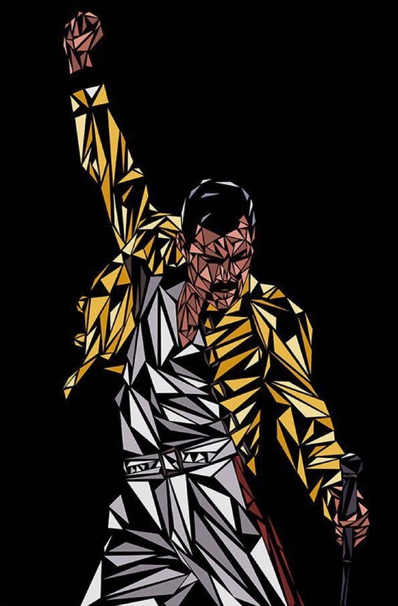 Freddie Mercury Stained Glass Queen Cross Stitch Pattern Etsy New Zealand