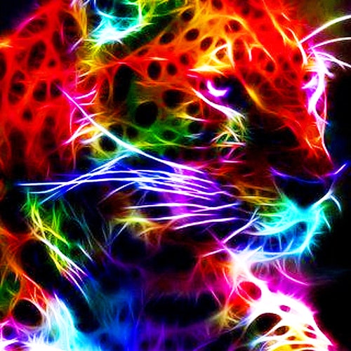 Cross Stitch Pattern Tiger Art Fractal Cat Instant Download | Etsy