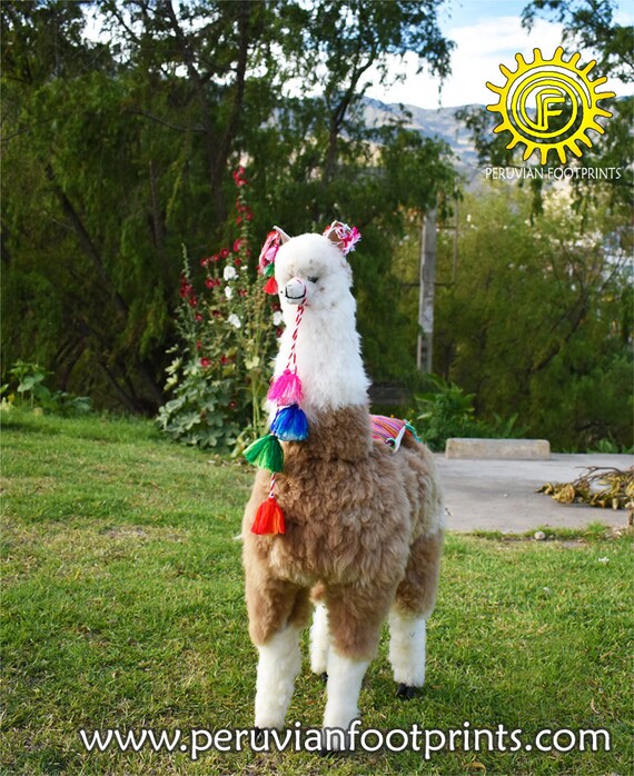 big stuffed animal llama