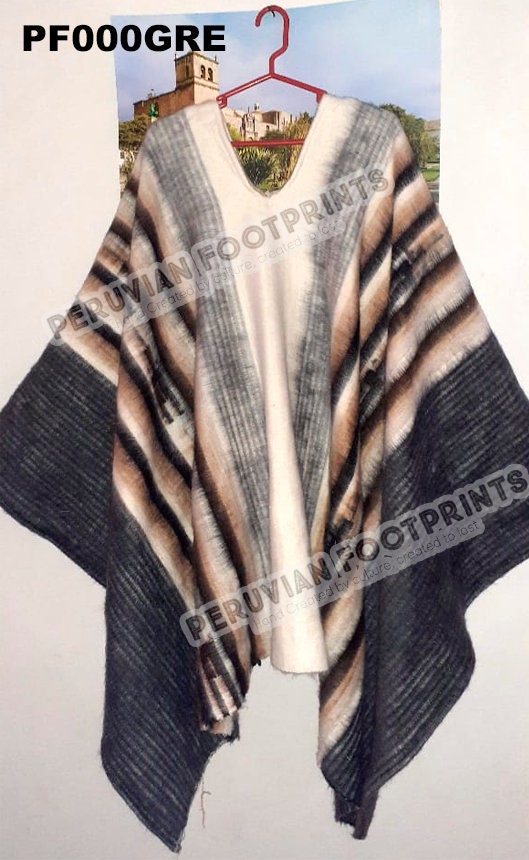 Envío gratis NUEVO poncho ALPACA Poncho hecho de Alpaca | Etsy