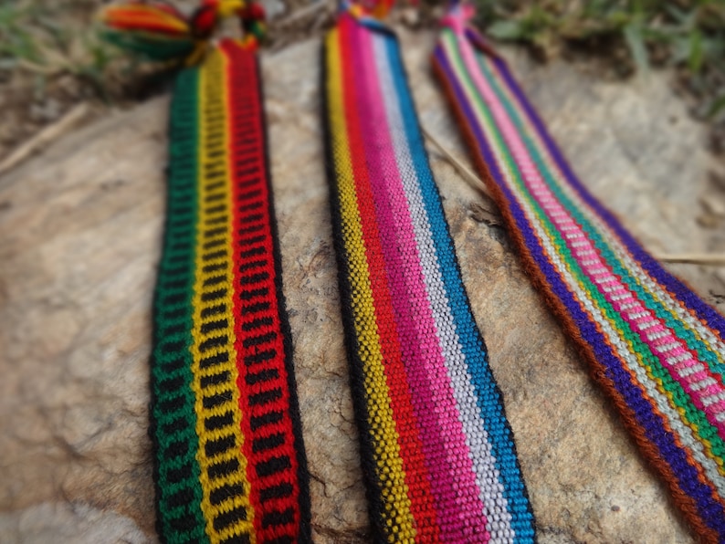 Andean Rainbow bracelets Rasta Braided Bracelet Black Bracelet Reggae Bracelet Jamaica Rasta Bracelet Rasta Handmde Bracelet