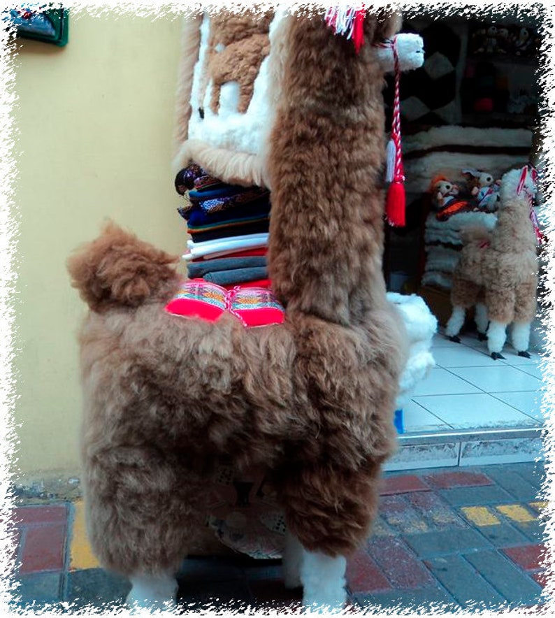 big stuffed animal llama