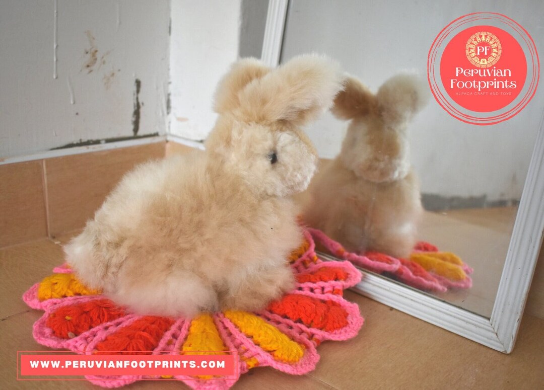 Beautiful Rabbit, Stuffed Rabbit, Plush Alpaca Rabbit, Plush Bunny ...