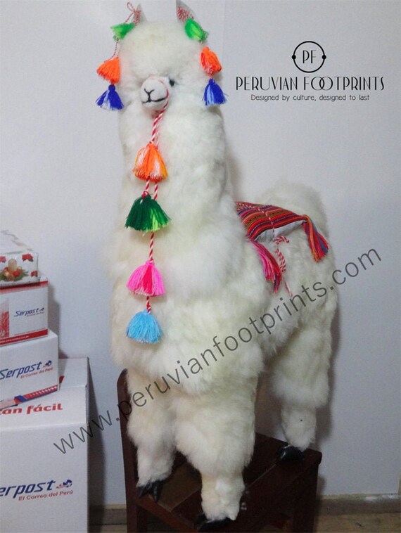 large stuffed alpaca
