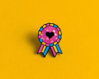 Pansexual Pride Pin Subtle Pan Pride Badge — Minimalist Pride Queer Badge Pan Enamel Pin Subtle Pride Accessory Discreet LGBT Pan Flag