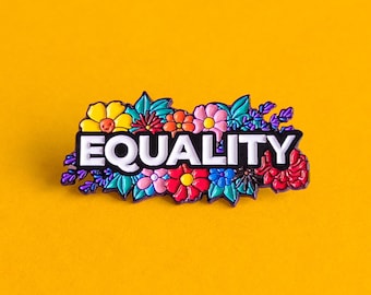 LGBT Pride Pin Equality Pride Badge — Minimalist Pride LGBT Rainbow Queer Badge Lesbian Gay Transgender Enamel Pin Subtle Pride Accessory