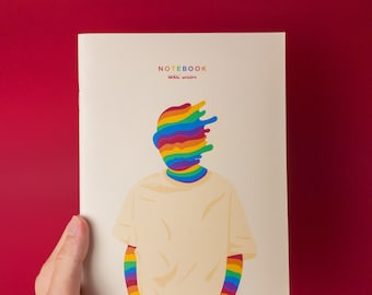 I'm a Rainbow LGBT Pride Notebook — Pride Rainbow Subtle Notebook Lesbian Gay Bisexual Transgender Diary Subtle Pride LGBT Pride Notebook
