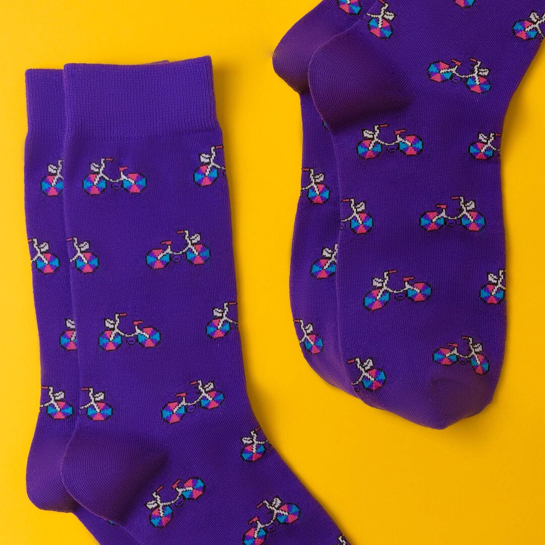 Bisexual LGBT Pride Socks Bicycle Pride Rainbow Queer Etsy