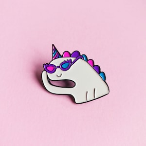 Bisexual Unicorn Pride Pin — Minimalist Pride Bisexual Queer Badge Bi Enamel Pin Subtle Pride Accessory Discreet LGBT Bi Flag Bisexual Pride