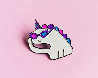 Bisexual Unicorn Pride Pin — Minimalist Pride Bisexual Queer Badge Bi Enamel Pin Subtle Pride Accessory Discreet LGBT Bi Flag Bisexual Pride