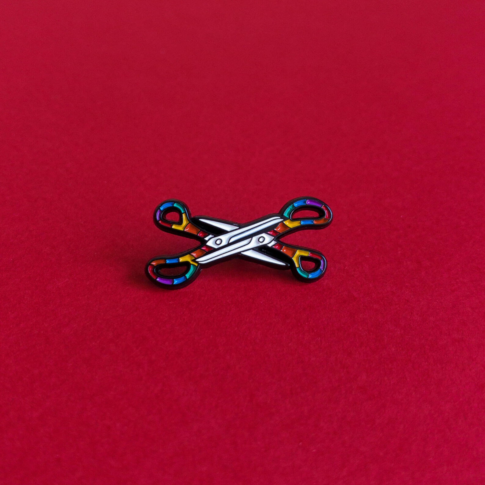 Scissors LGBT Pride Pin Pride Lesbian Bisexual LGBT Rainbow Etsy