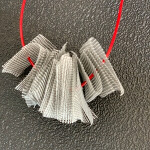 Statement Ketting, Unieke Charme lichtgewicht, ketting, Modern Clean Fashion sieraden, Rood