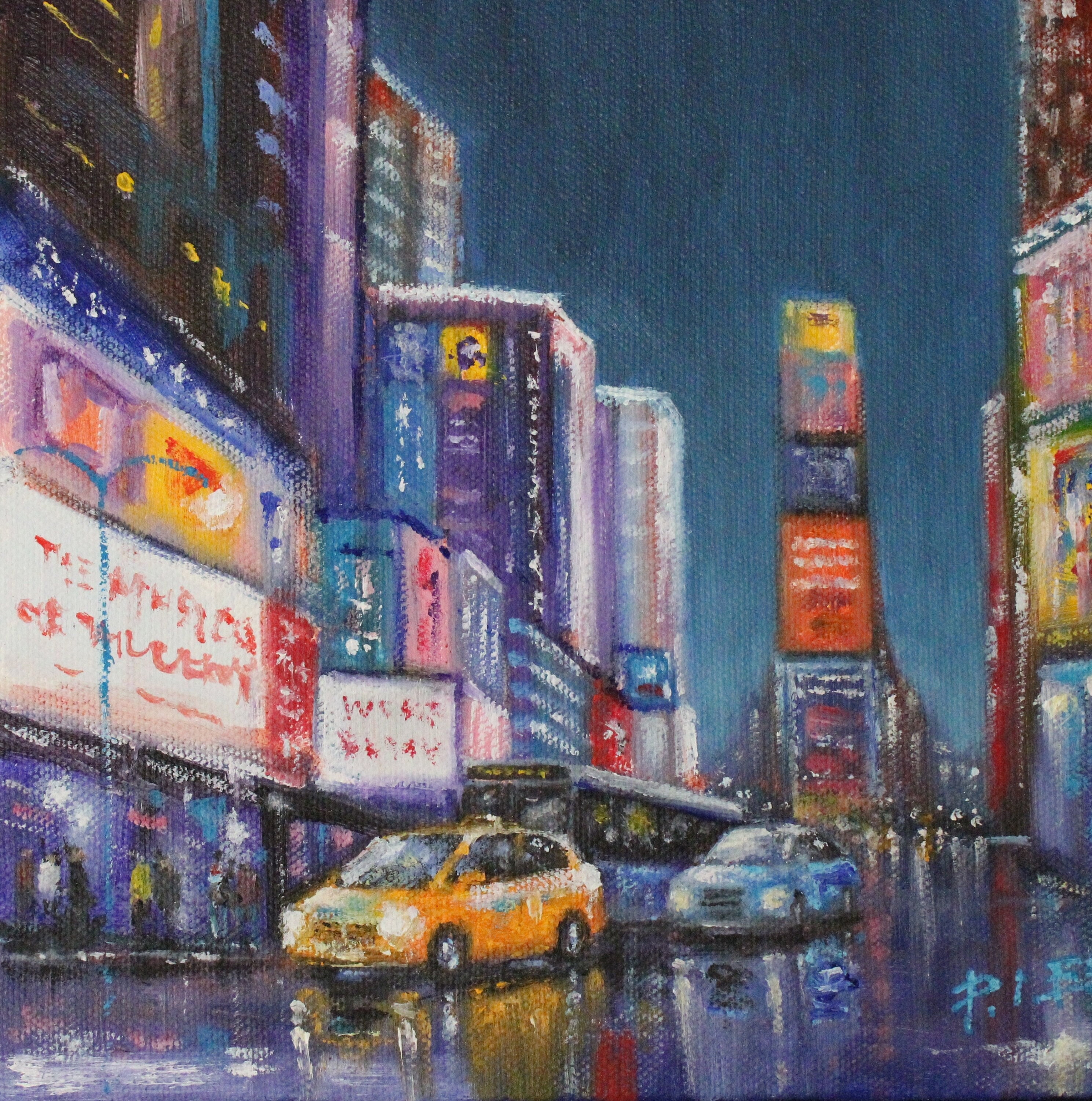 New York Landscape Painting, Original Oil Painting on Canvas 8