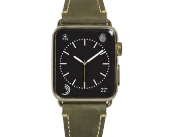 olive green apple watch band 38mm