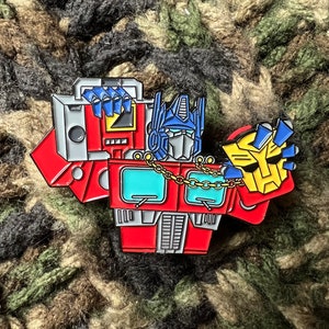Transformers Optimus Prime Blaster Enamel Pin