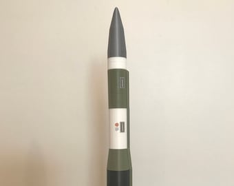 Minuteman III missile model with removable components