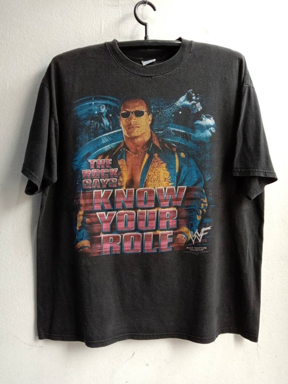 1990s The Rock WWF Vintage Original Tshirt