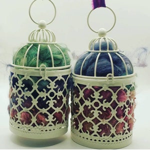 2 pack alpaca fleece filled bird nesting cages, Hummingbird houses, Bird houses & Feeders, Bird nesting material
