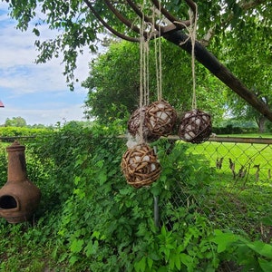 FOUR Grapevine nesting balls, Nesting balls, Bird nest material, Bird house, Bird feeder, Hummingbird house, Nesting material