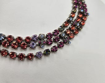 Swarovski crystal necklace, Vintage necklace