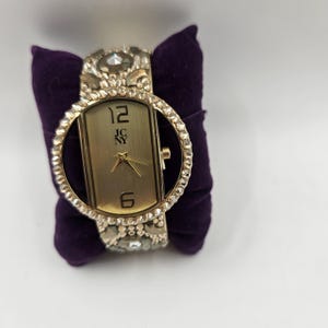 Crysta & gold watch for women, Swarovski crystal watch, Wrist watch
