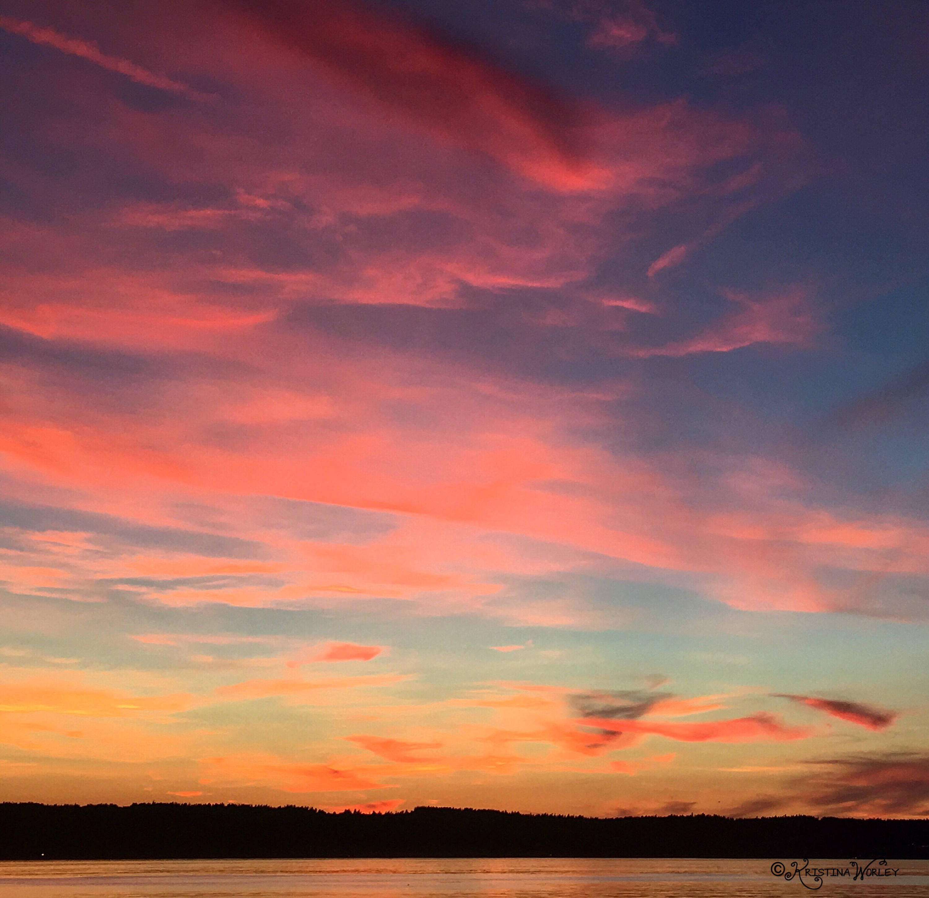 Pink Sunset Photograph