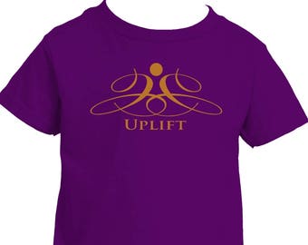 Toddler Short-Sleeve T-Shirt with Gold UPLIFT Emblem