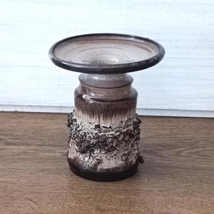陶器の花瓶 - 燭台、レトロなラトビアのスタジオアート陶器