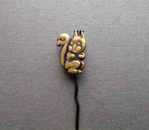 little squirrel vintage brooch badges Pin Soviet-… - image 3