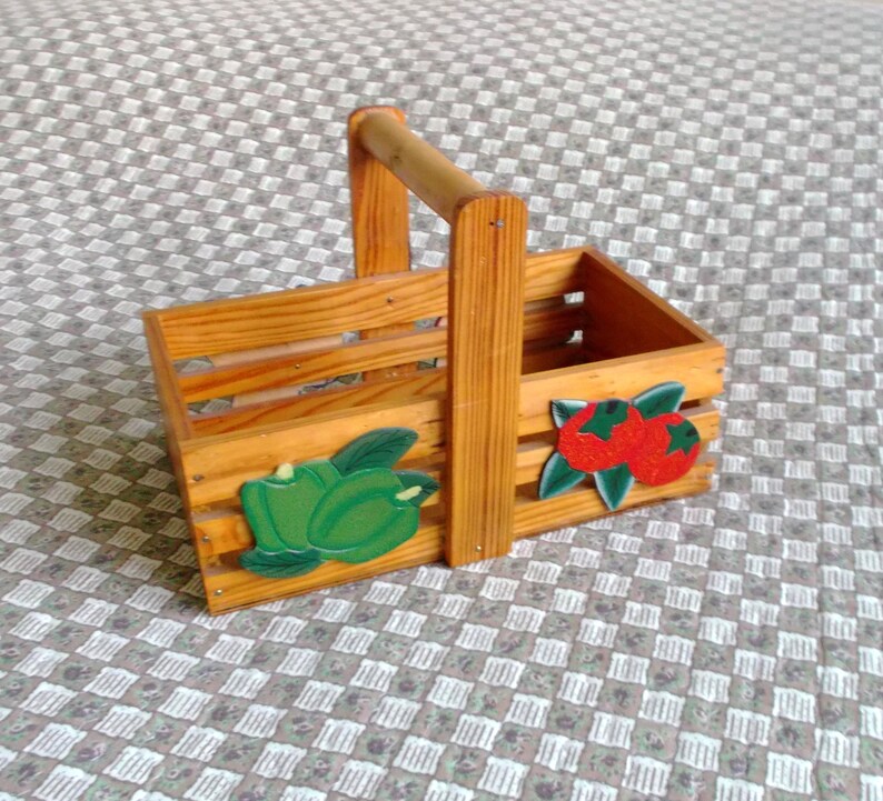 Vintage Wooden Basket For Fruit Wood Storage Basket Handmade Farmhouse Decor Basket Housewarming Vegetables Kitchen Decor Home Interior Storage Organization Home Living Efp Osteology Org
