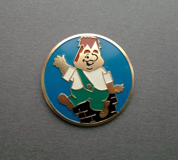 Pin's Vintage Original URSS - Karlson (Personnage Enfant) - Rare Badge Soviétique