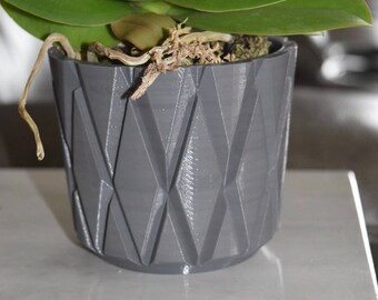 3D Printed Flower Pot - Flower Pots - Little Flower Pot - Flower Vase - Table Flower Pot - Geometric Design - Orchid Pot - Indoor Planter