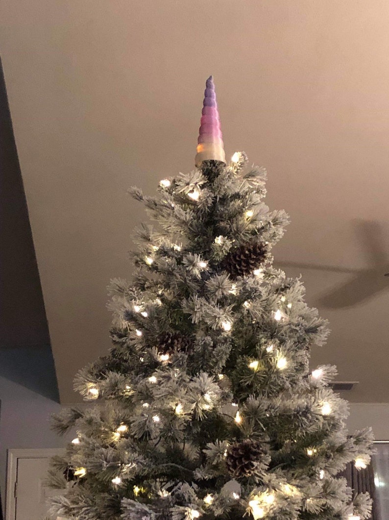 Unicorn Horn Tree Topper  Christmas Tree Decoration  Unicorn image 3
