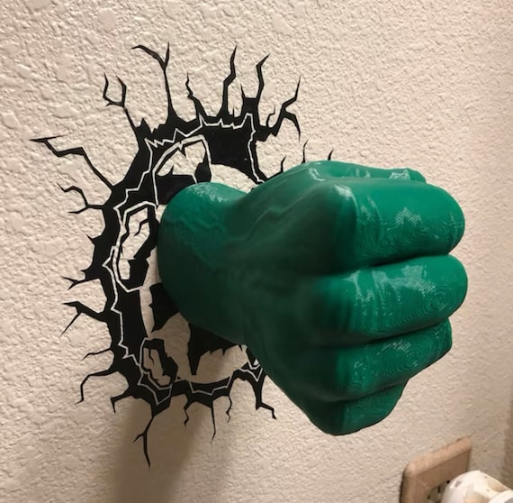Hulk Hand Towel Holder, Wall Towel Hanger, Avengers Bathroom