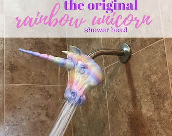 Unicorn Shower Head - Unique Shower Head - Unicorn Head - Bathroom Accessory - Unicorn Gifts - Shower Headpiece - Kids Bathroom Decor