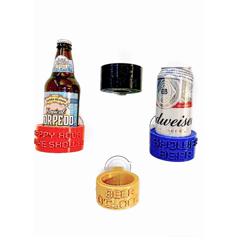 Shower Beer Holder Stocking Stuffer Bathtub Beer Mug image 3