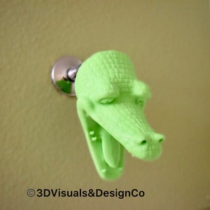 Green Gator Shower Head, Alligator Bathroom Accessory, Boys Bathroom Décor, Alligator Décor, Florida Gators Décor, Alligator Decoration image 7