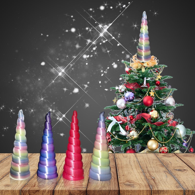 Unicorn Horn Tree Topper  Christmas Tree Decoration  Unicorn image 1