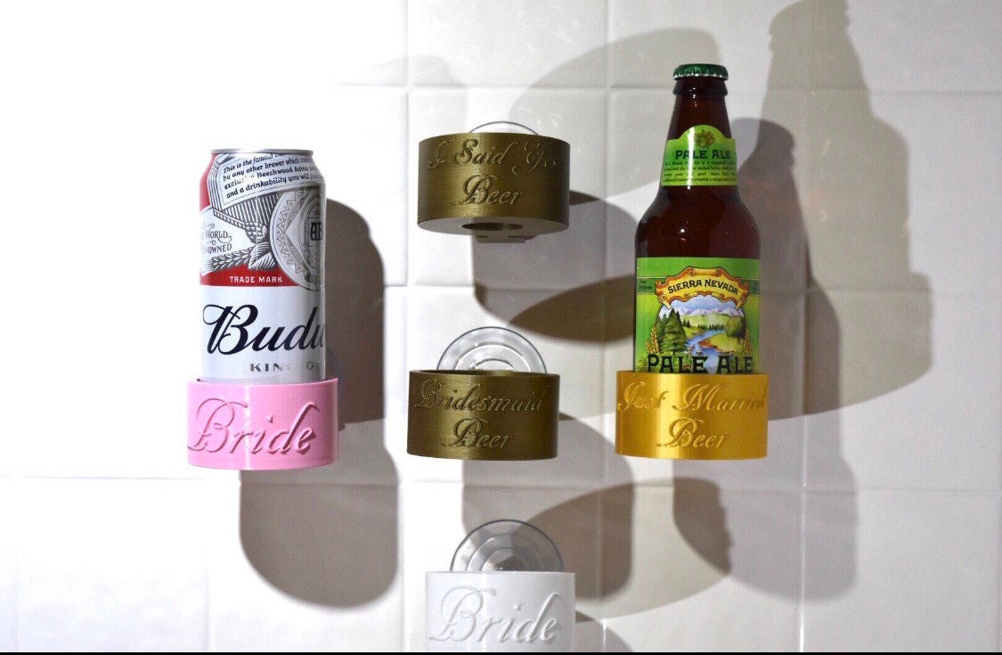 Custom Shower Beer Holder Shower Beverage Holder Bath Beer Etsy