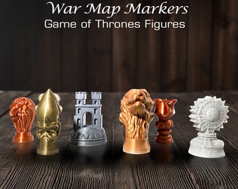 Game of Thrones Middle Earth Map Markers, GOT Map Marker Desk Accessories, House of the Dragon Gift, Game of Throne Gifts, Medieval Décor