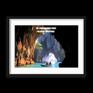 The Underground River Palawan Philippines wall art, Digital Download, print at home, different sizes, Home Decor