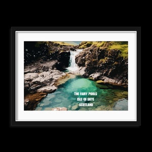 The Fairy Pools Isle of Skye Scotland wall art, Digital Download, print at home, different sizes, Home Decor