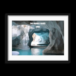 The Marble Caves Chile wall art, Digital Download, print at home, different sizes, Home Decor