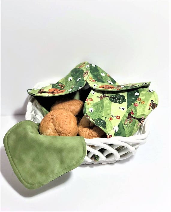 Bread Basket Liner & Warmer EcoFriendly Reversible Bread Etsy